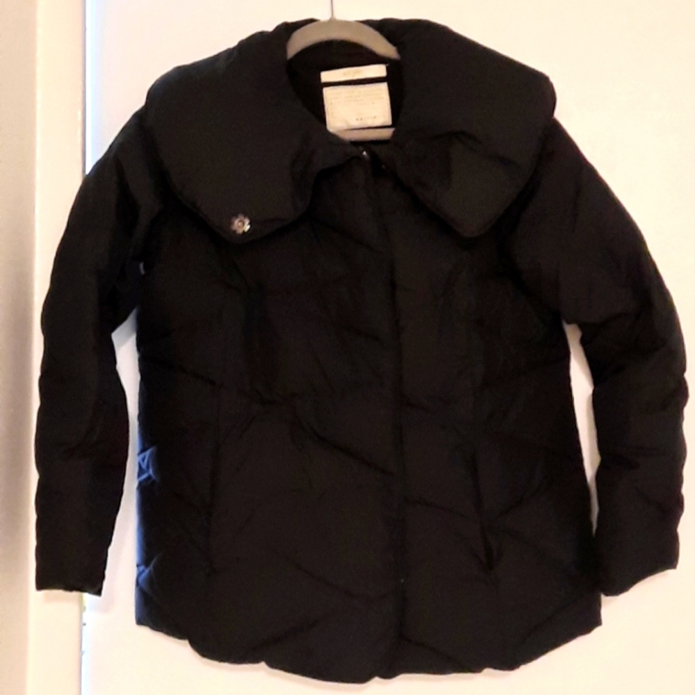 Old Navy Black Puffer Jacket Quilted Winter Essential